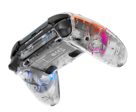 DELTACO Pad bezprzewodowy PS4 GAM-169-T Transparentny RGB - 1226123 - zdjęcie 4